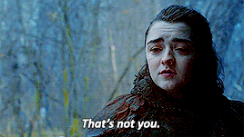 Image result for that's not you arya nymeria gif