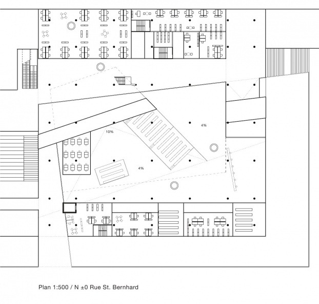 PLANS OF ARCHITECTURE (OMA, Jussieu Campus, Two Libraries, 1992, Paris,...)