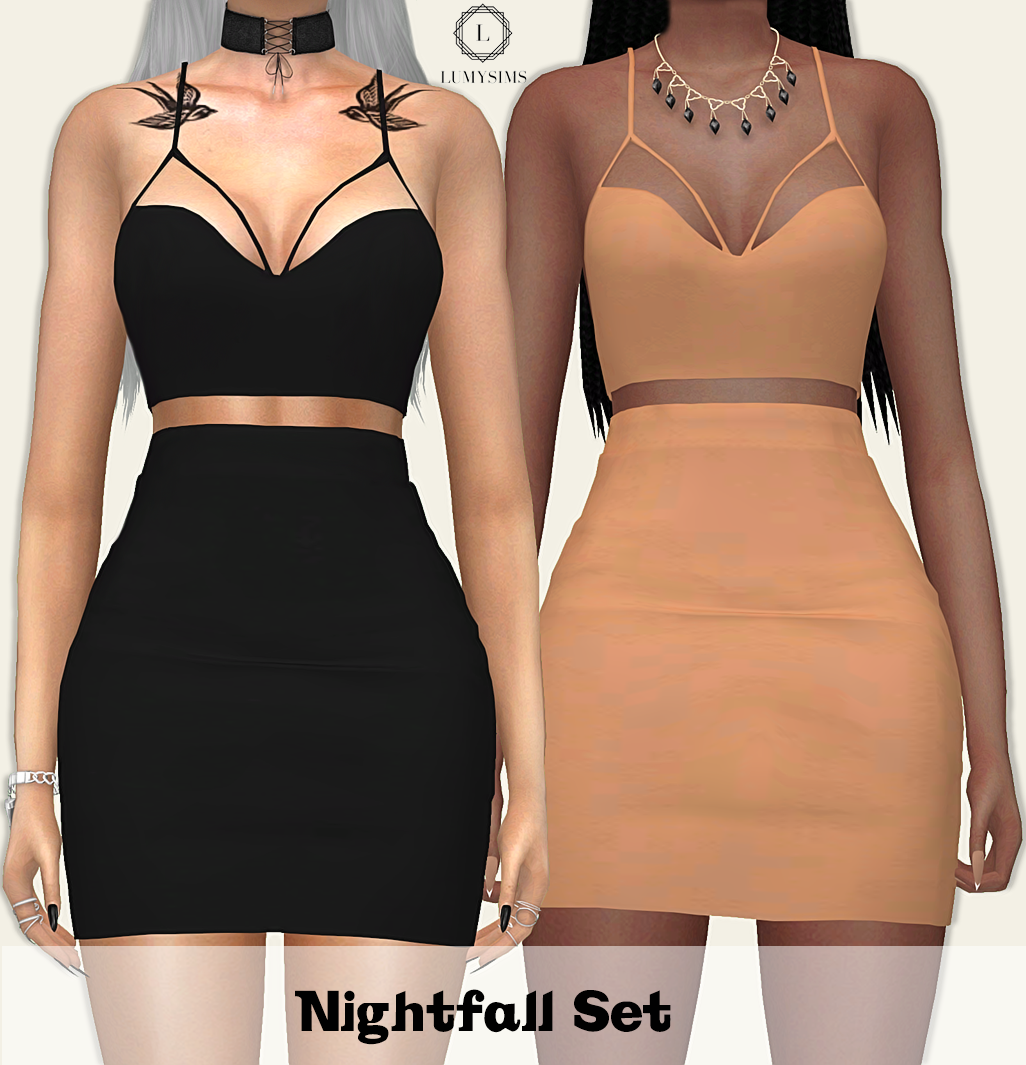 Lumy Sims Cc Lumysims Nightfall Set 20 Swatches Each Hq