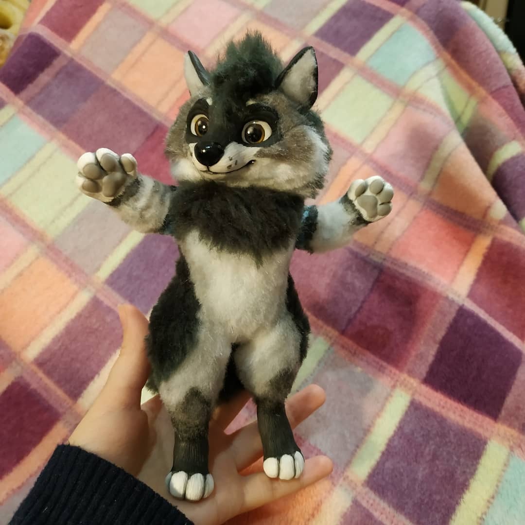 wolf art doll