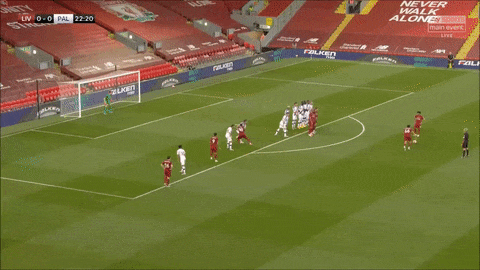 Gif Alexander Arnold With An Amazing Free Kick Goal Against Crystal Palace Witty Futty