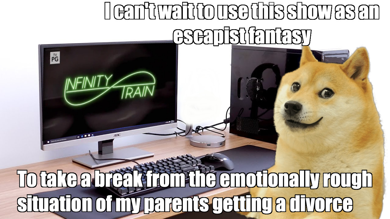 [ID a meme of doge sitting in front of a desktop computer with the logo ...