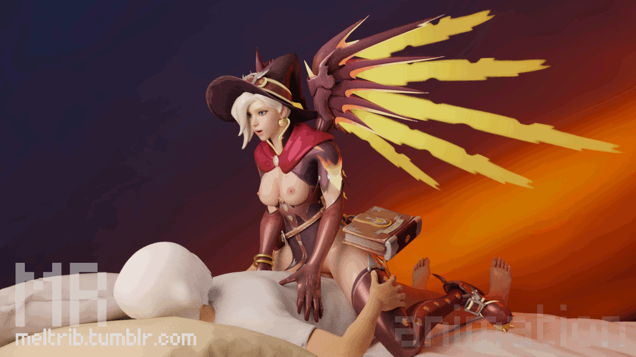 Witch Mercy Riding Had This Animation Lying Around And Decided To Finish And Render It Witch Mercy Riding Had This Animation Lying Around And Decided To Finish And Render It