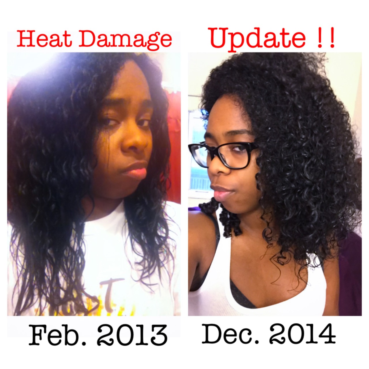 Natural Hair Heat Damage Journey