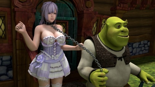 shrek「This ugly woman is not Fiona,this cute boobs is my new...