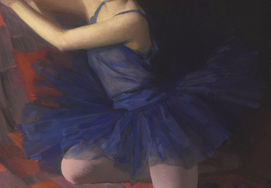 Feodor Ivanovich Zakharov - Ballerina in blue (detail)