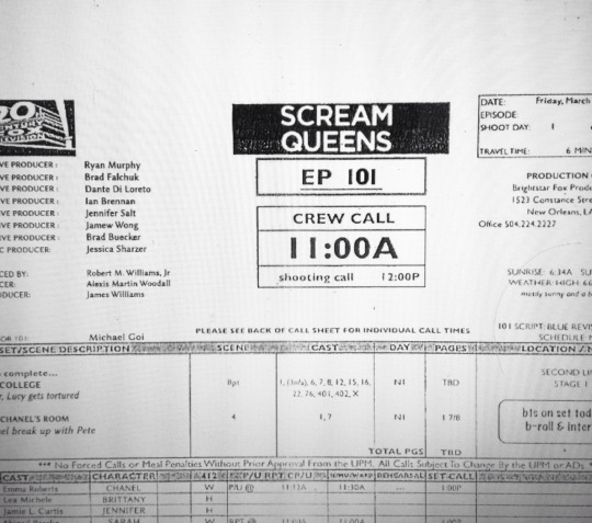 Scream Queens Script