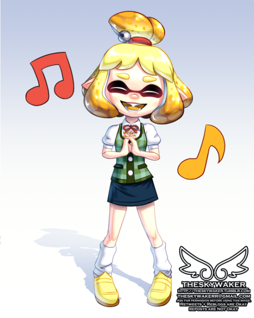 theskywaker:splatoon isabelle