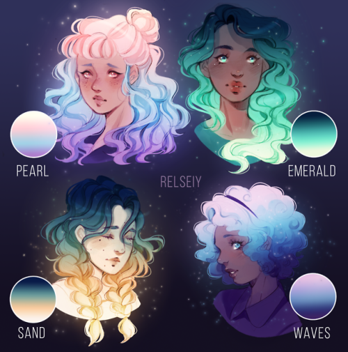 relseiyart:Gradient gals II, which is your fav? These are all...