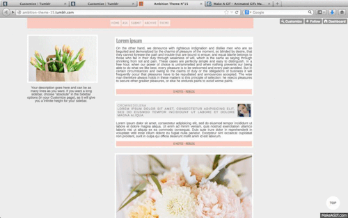 Custom sidebar thesis theme