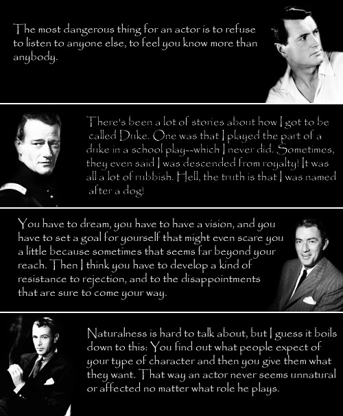 hollywoodlady:Iconic Men, Iconic Quotes