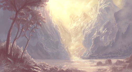 Some landscape action, I gotta really get better at finishing...