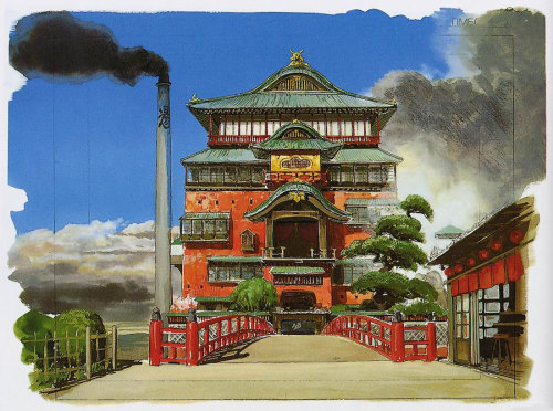 wannabeanimator:Spirited Away (2001) | visual development (x)