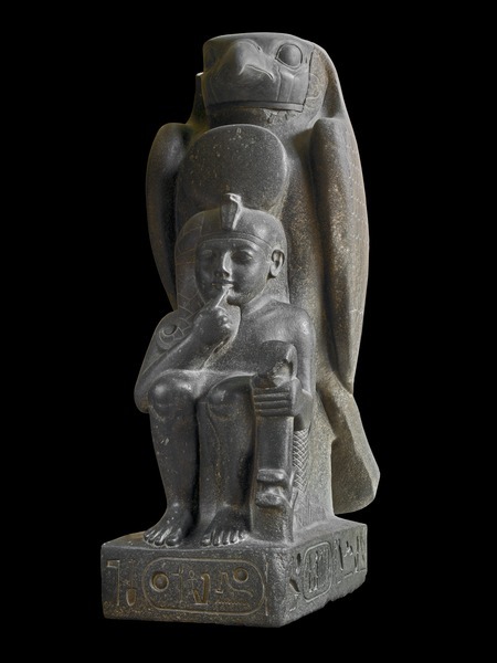 grandegyptianmuseum:Statue of Ramesses II as a child with...