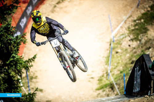 Luca Shaw at the 2018 UCI MTB World Championship