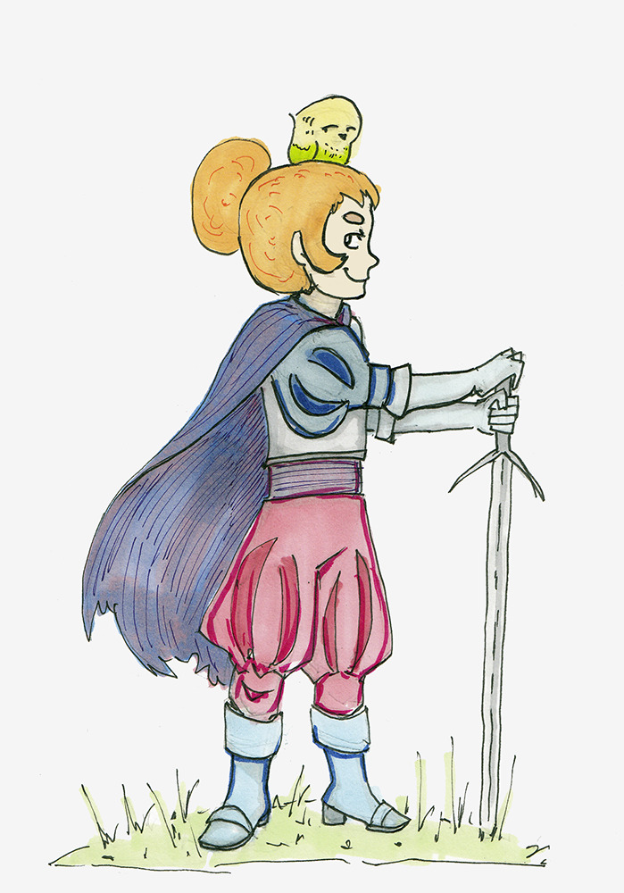Kelsey from Craig of the creek as a little knight :)