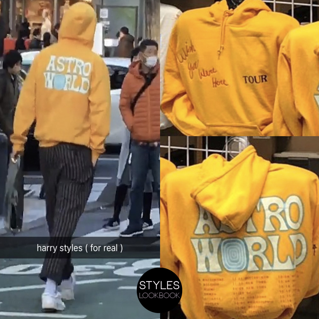 astroworld merch hoodie yellow