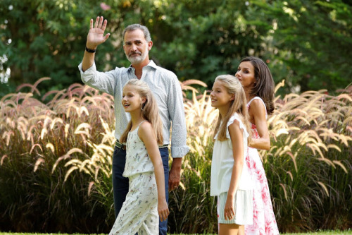 King Felipe, Queen Letizia, Princess Leonorand Infanta Sofia at...