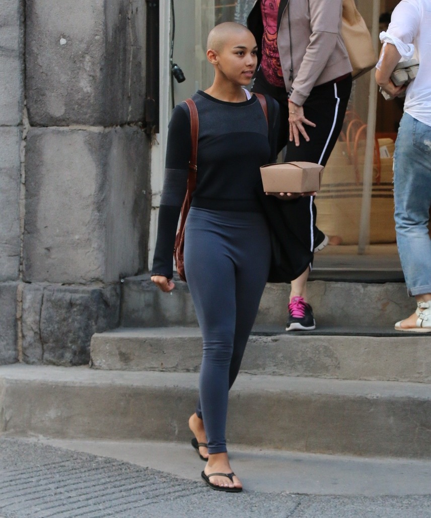 celebritiesofcolor: Alexandra Shipp out in... - Bald and beautiful