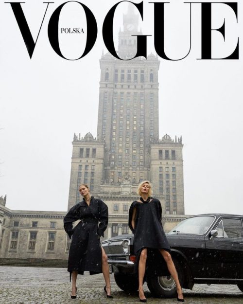 editorialie: Anja Rubik and Malgosia Bela for Vogue Poland...