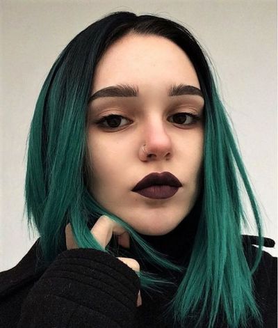 Turquoise Dyed Hair Tumblr