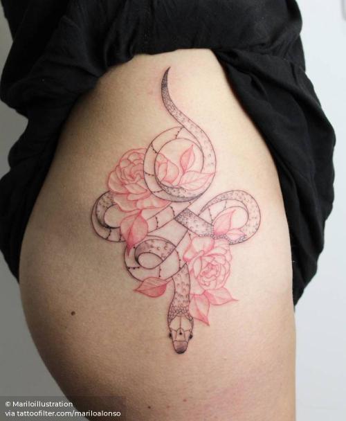Buy Get Now This Feminine and Sensual Butterfly Tattoo Design With Flowers  and Roses. Online in India - Etsy