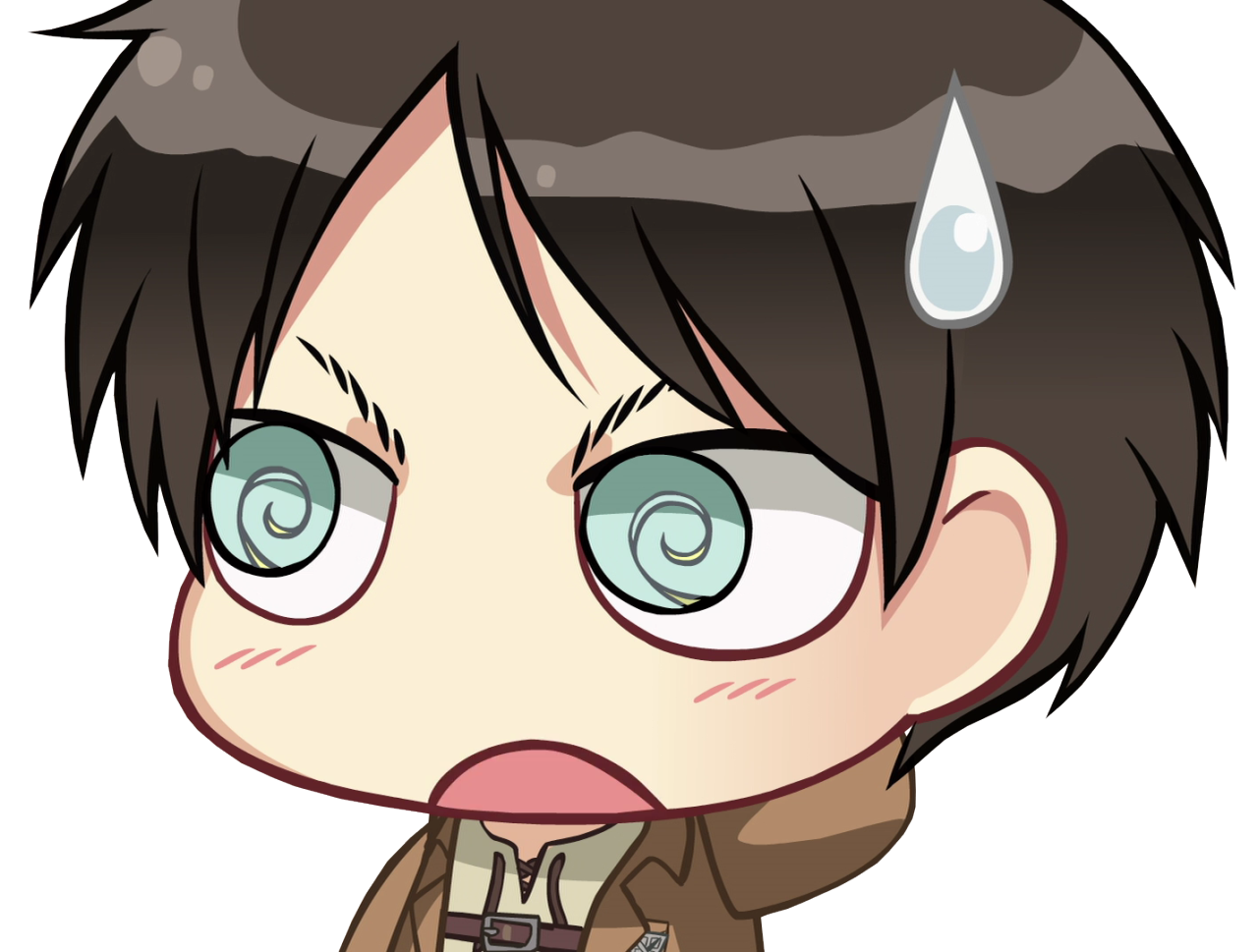 eren yeager blushing