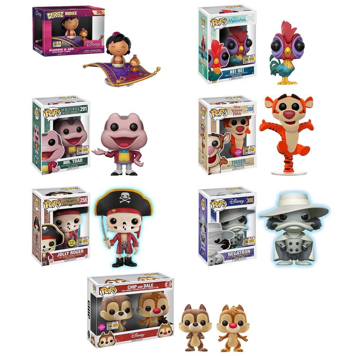 Funko Pop SDCC 2017 Exlcusives - Walt Disney Television Animation News