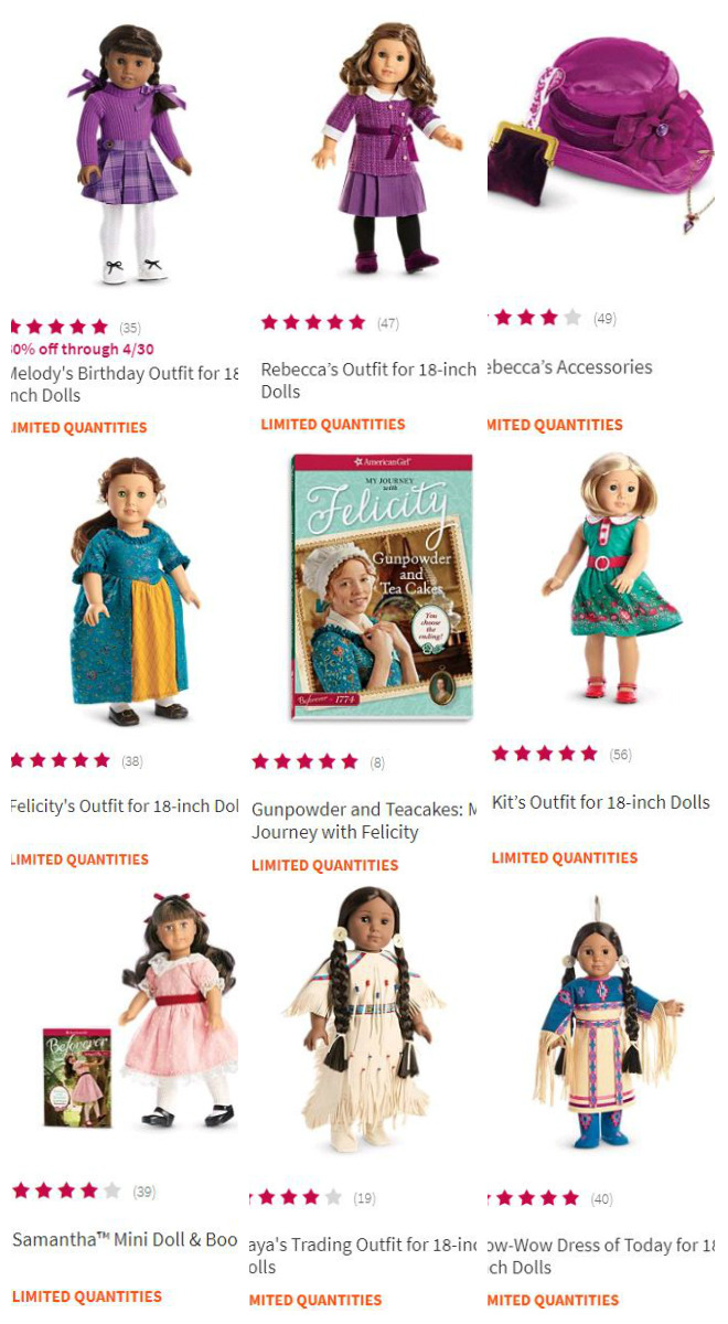 american girl felicity accessories