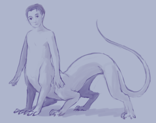 jasparagus:alientaur/dragontaur AU!  because there was a mighty...