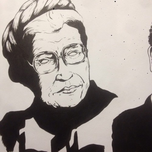 //Artwork Made With Electrical Tape// | Drawing of Rosa Parks for the