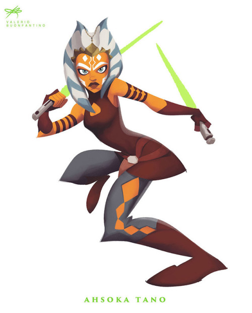 artmaniacsblog:Star Wars Girls byValerio “Dreelrayk”...