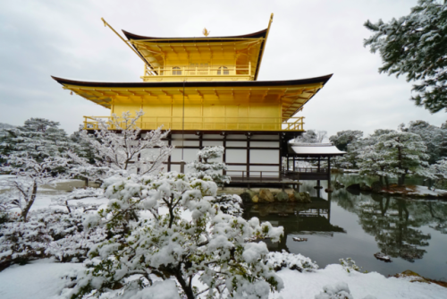 chitaka45:京都 金閣寺 ❄️雪景色❄️2018.1.14kyoto kinkakuji 14.1.2018