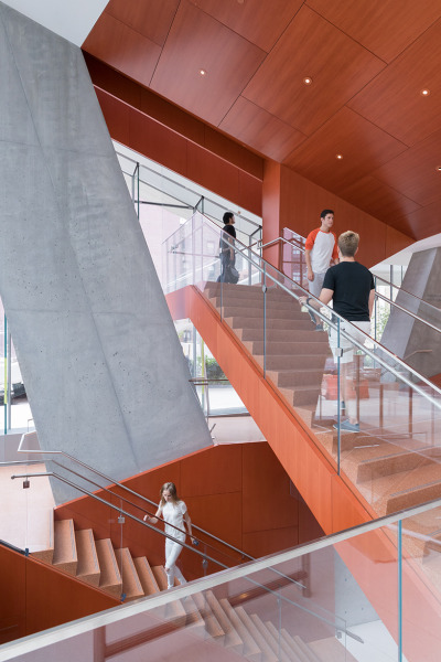 designismymuse:<br /><br />Vagelos Education Center Opens at Columbia University <br />Architects-  Diller Scofidio + Renfro Location- Columbia University, New York, New YorkImages- Iwan BaanSource- designboom<br />*for design inspiration, follow @designismymuse<br />