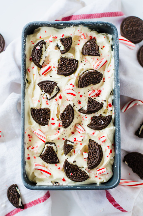 hoardingrecipes:No-Churn Oreo Peppermint Ice Cream