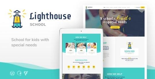 Lighthouse v1.2.1 – School for Handicapped Kids with Special Needs WordPress Theme Nulled