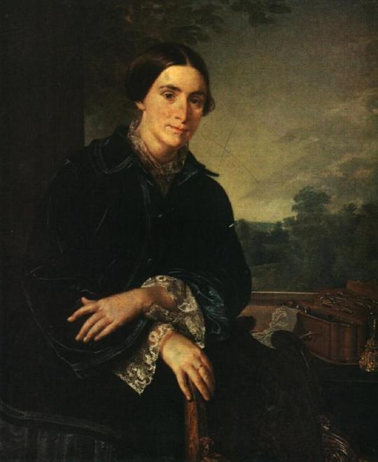 Portrait of E.A. Selivanovskaya, 1852, Vasily Tropinin Medium: oil,canvas