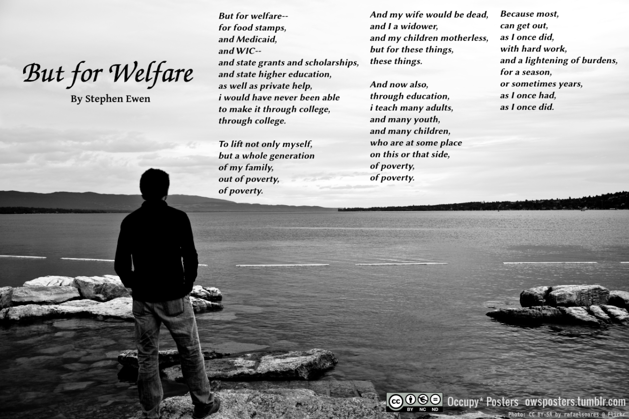 But for welfare the work but for welfare poem by occupy posters