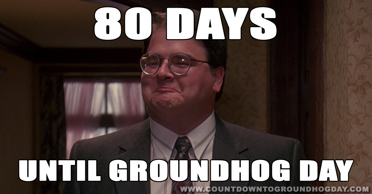 80 days until Groundhog Day