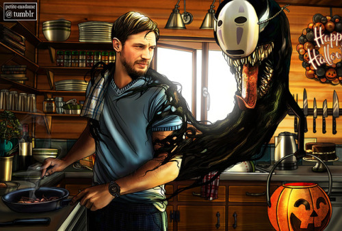 venom symbrock eddie brock Tom Hardy Halloween myart