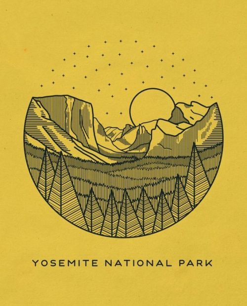 Yosemite National Park triblend tshirt merch park