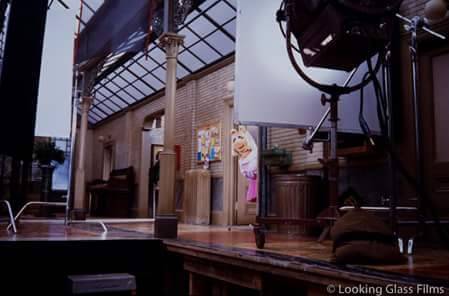 Miss Piggy on the set of Muppet Vision 3D