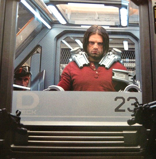 Bucky Barnes in a confinement cell