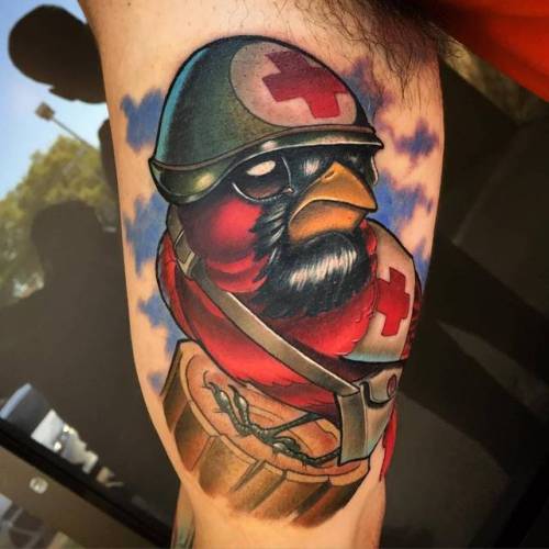 By Tim Stafford, done at Pigment Demographics and Fine Arts,... inner arm;cardinal;animal;timstafford;bird;facebook;twitter;medium size;new school