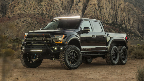 topvehicles:600hp Ford Hennessey VelociRaptor 6x6 via reddit