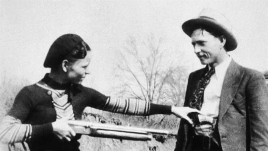 Bonnie and Clyde messing around