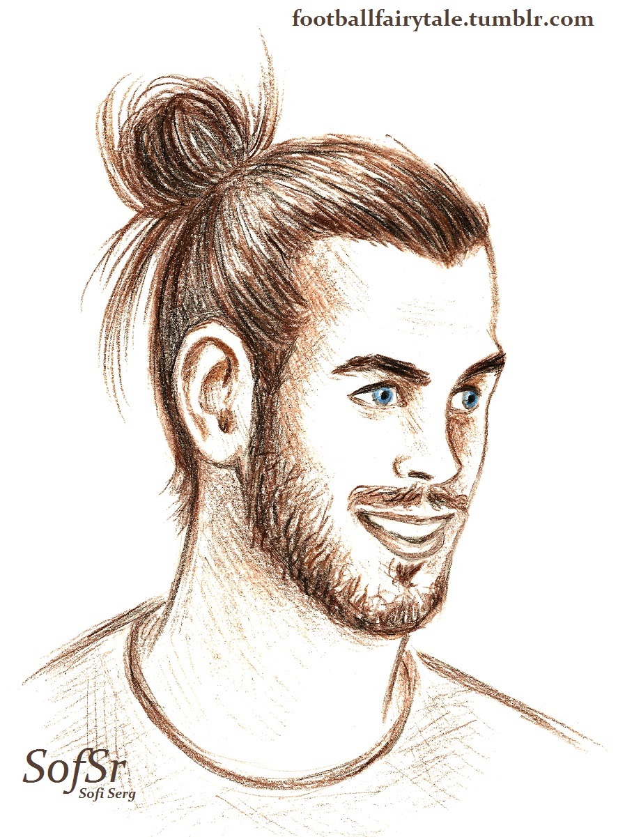 Download My sketch of Gareth Bale! He is shining on Euro... - Football Fairytale