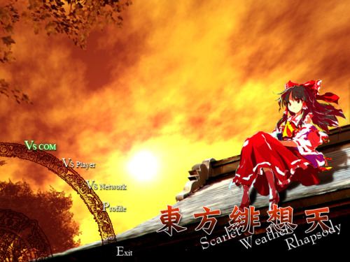 touhou-memories:Scarlet Weather Rhapsody title screens:first...