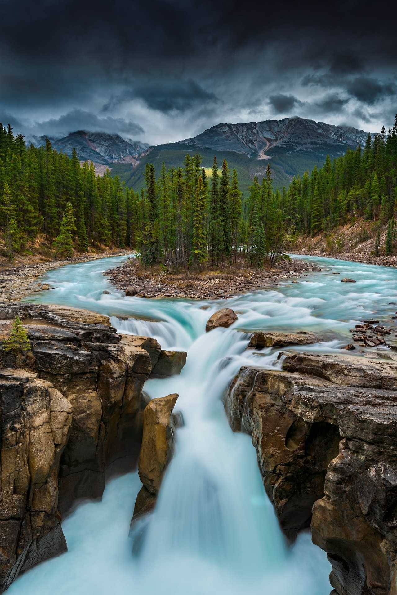 THE TRAVEL GURU — Sunwapta Falls by Room_the_Agency at Jasper...