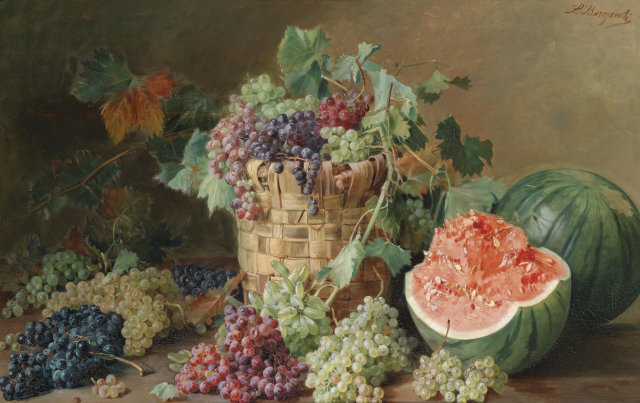 Things Of Beauty I Like To See Still Life With Grapes And Melon